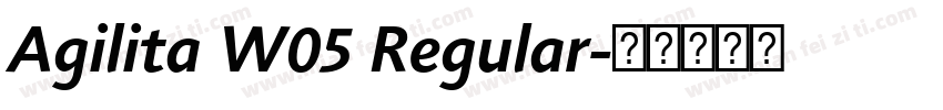 Agilita W05 Regular字体转换